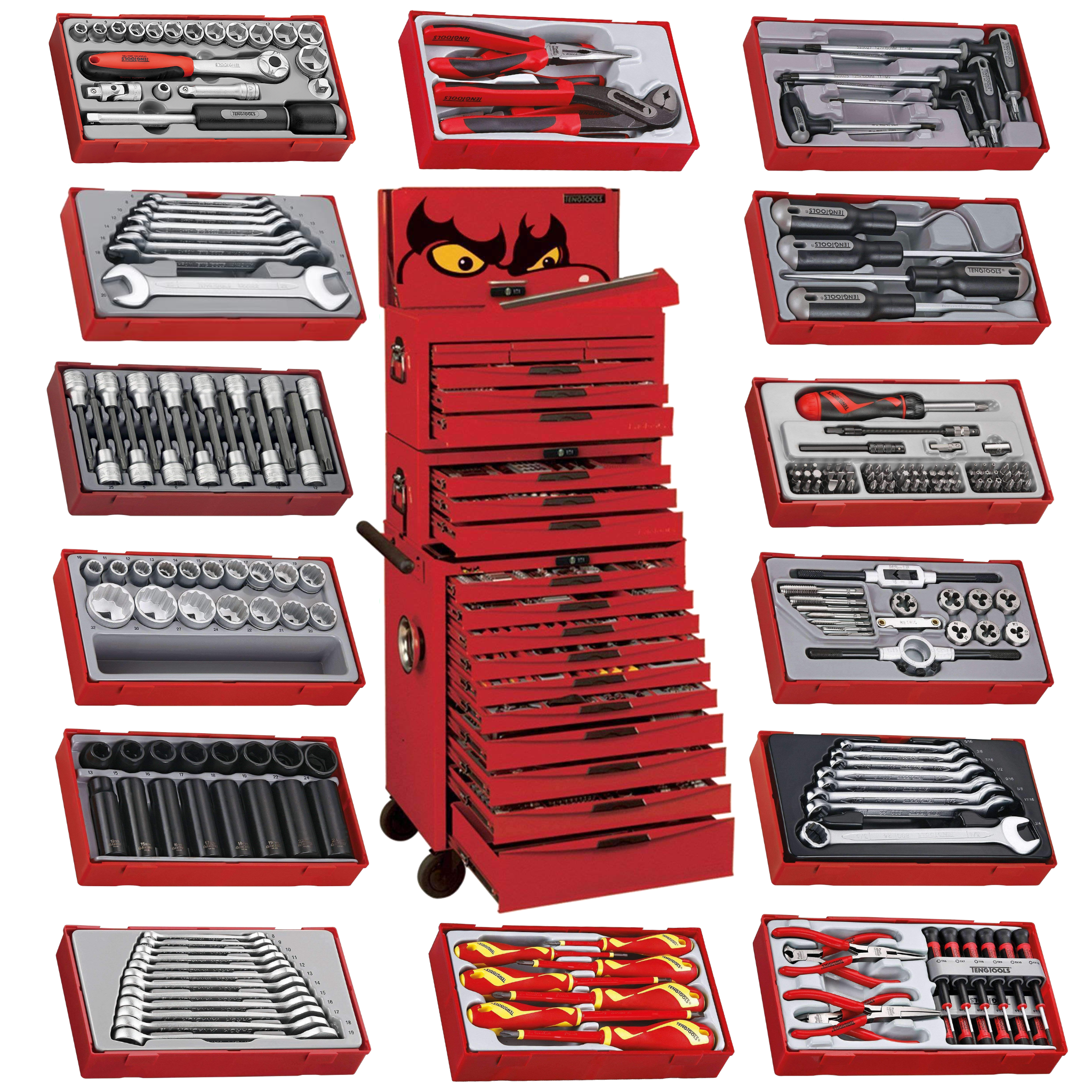 Teng Tools Teng Tools 1001 Piece Mega Master Mixed Hand Tool Kit-TCMM1001N
