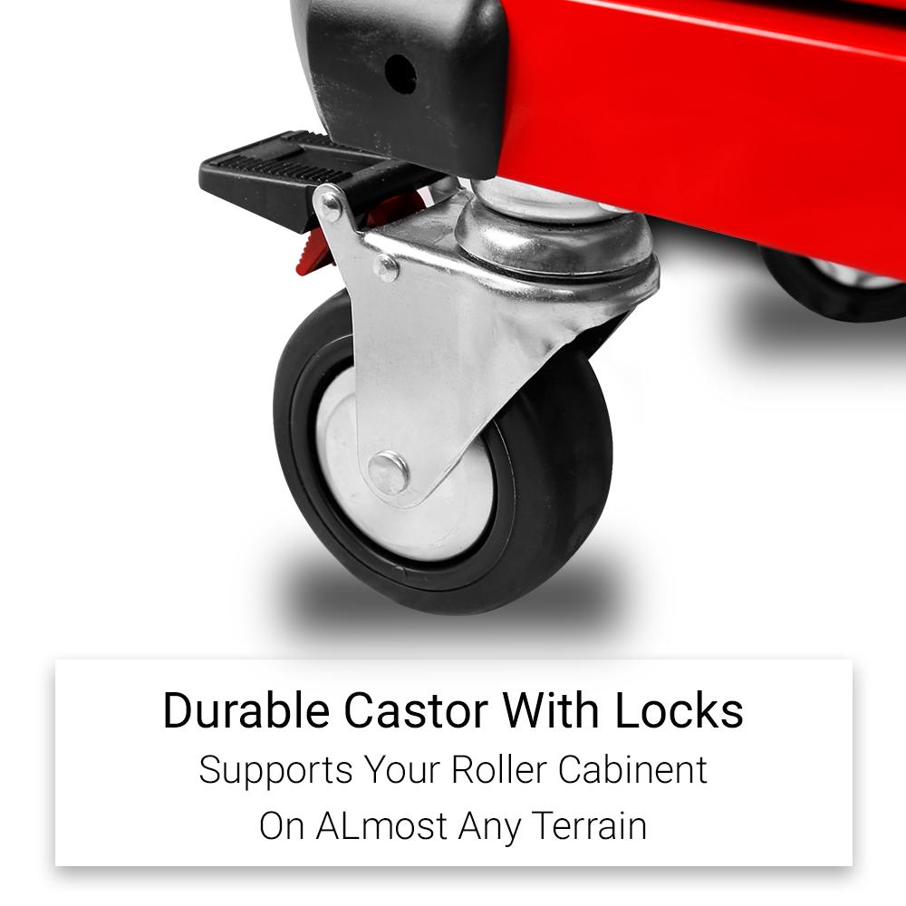 Daytona 655 Piece Mechanical Tool Set with 43 12 Drawer Red Roller Cabinet