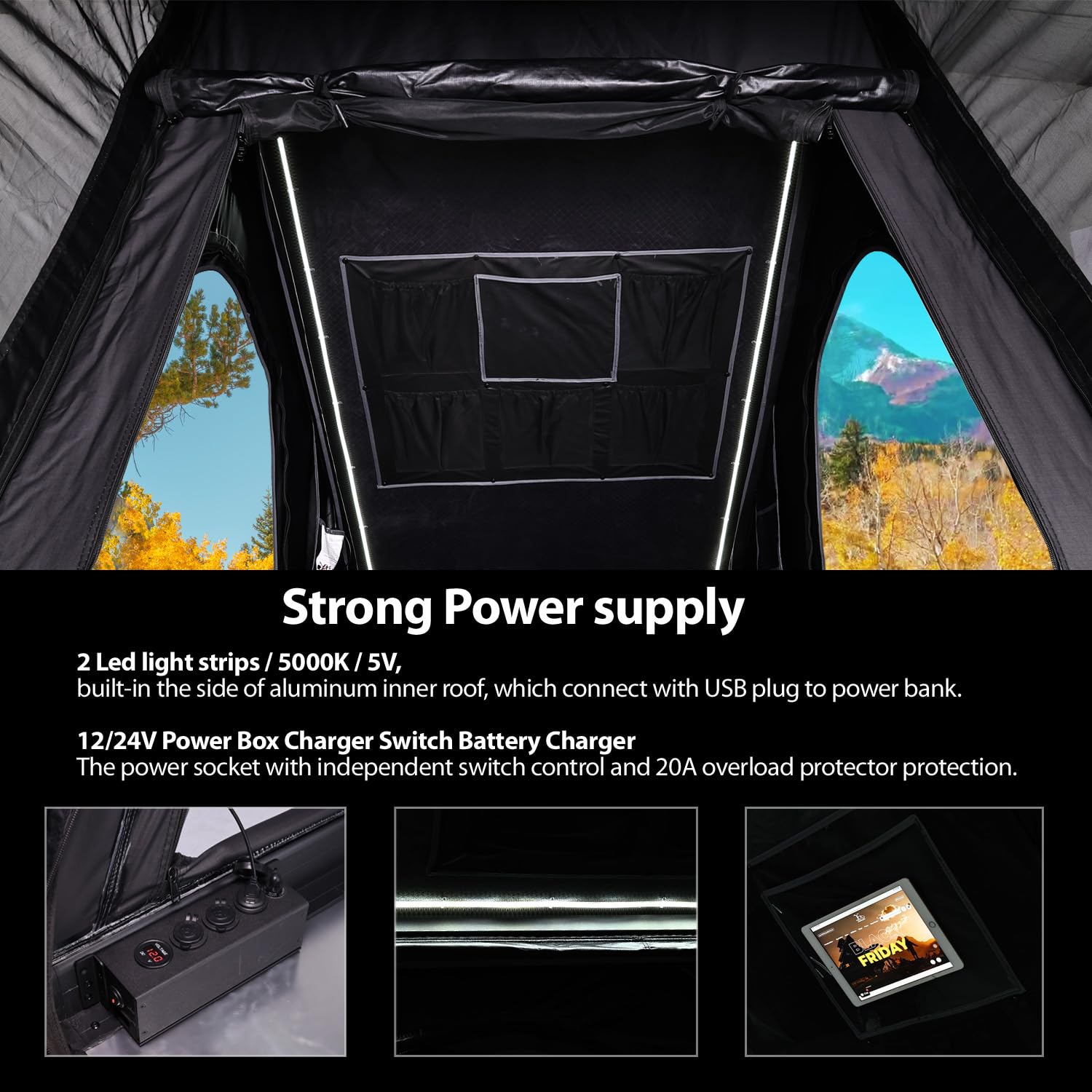YOUNGHUNTER Triangle Roof top Tent