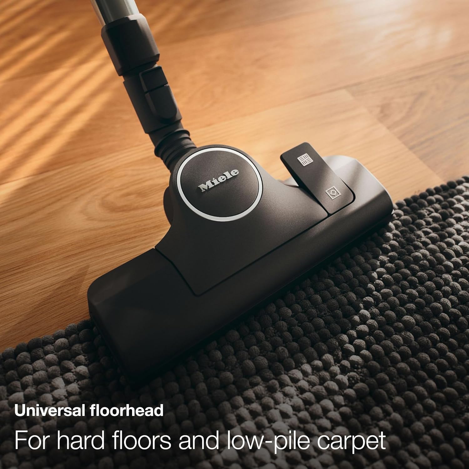 Miele Blizzard CX1 PureSuction Powerline Bagless Canister Vacuum Cleaner with AllTeQ Universal Floorhead and Parquet Twister Floorhead, 1200 W, Graphite Gray – 10829430