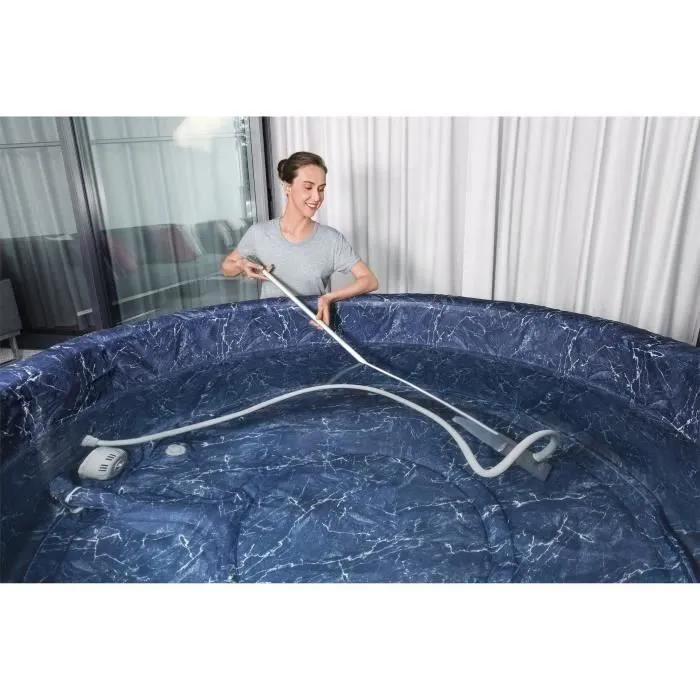 Spa gonflable BESTWAY - Lay-Z-Spa Maldives - 201 x 201 x 80 cm - 5 à 7 places - Carré + Aspirateur pour spa