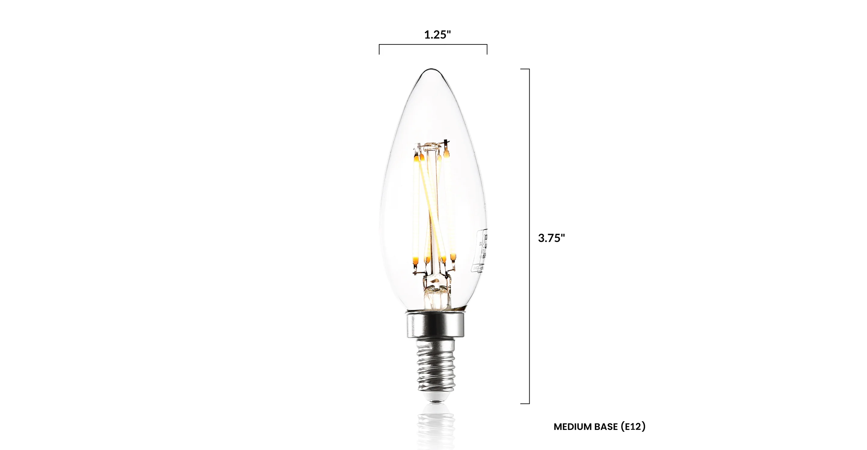 Arden C32 Clear LED Filament Light Bulbs