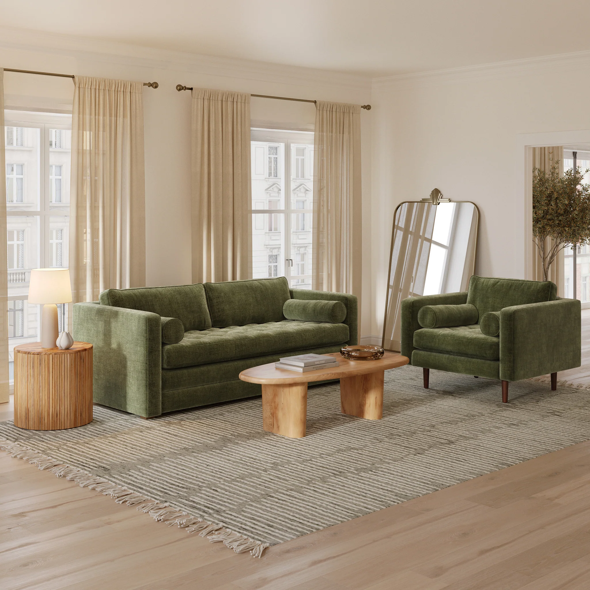 Napa Velvet Lounge Chair