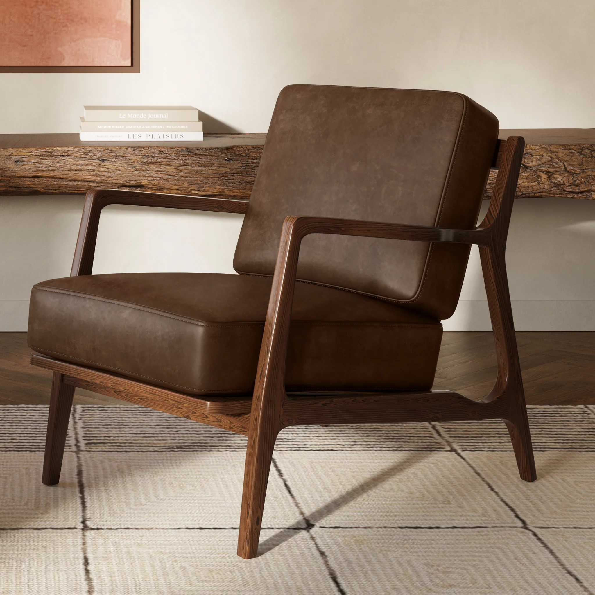 Verity Leather Lounge Chair