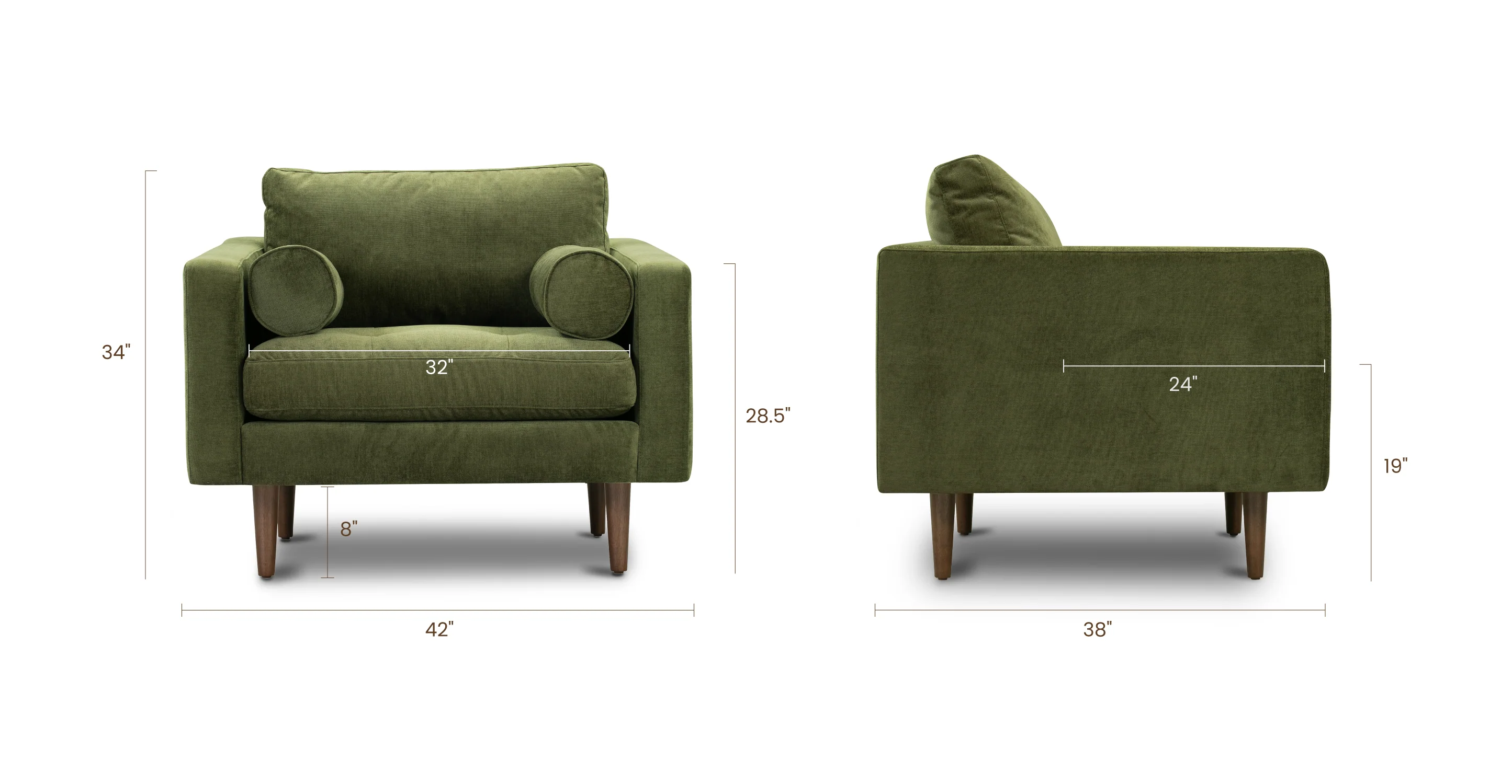 Napa Velvet Lounge Chair