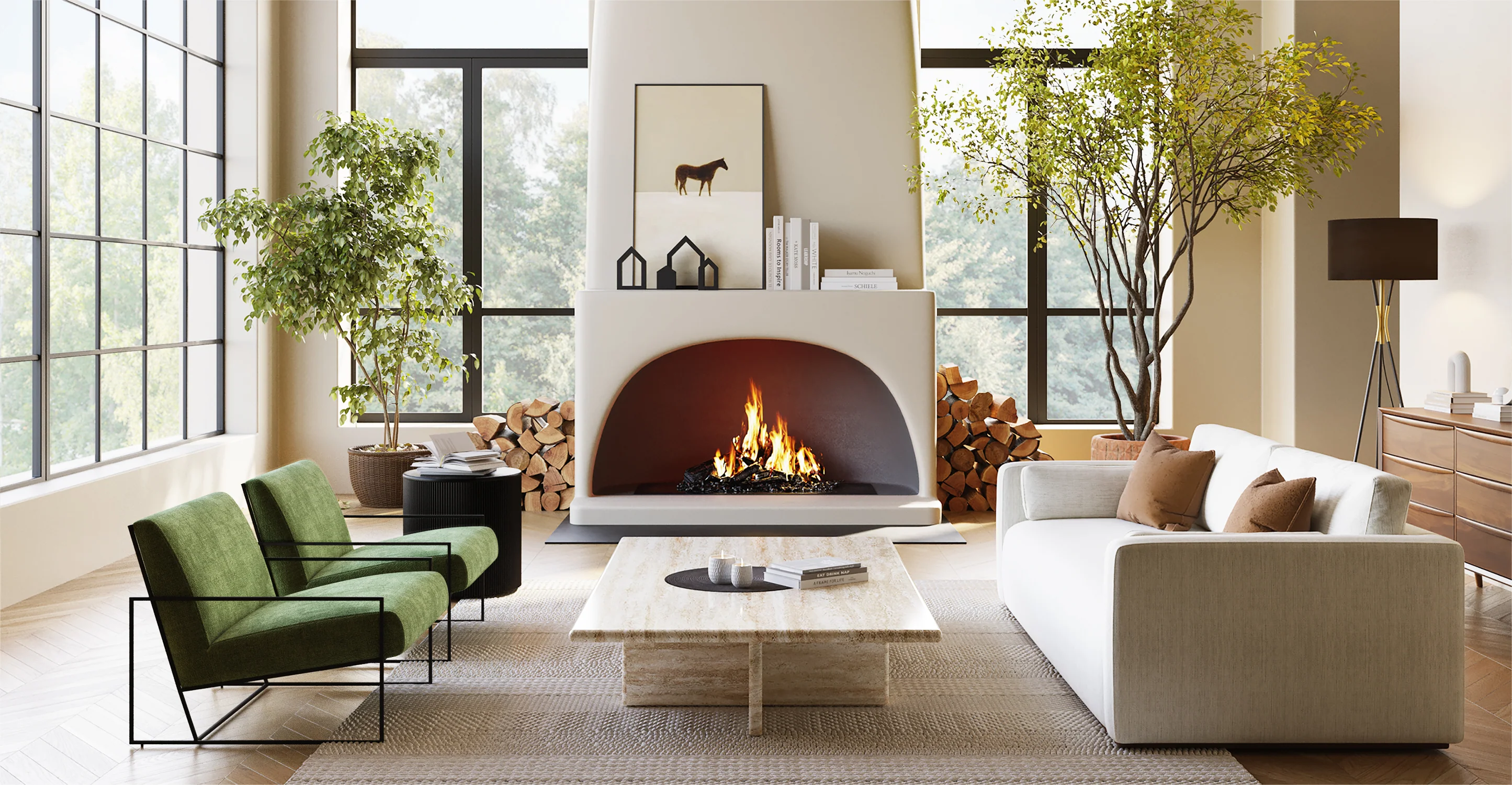 Bo Fabric Lounge Chair