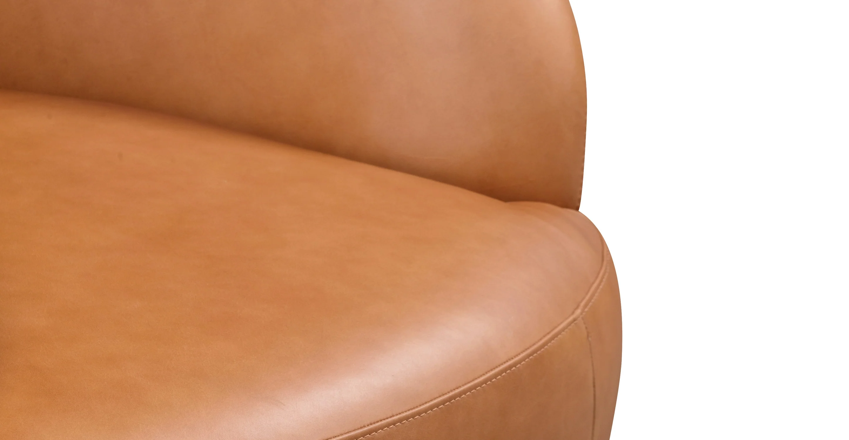 Alma Leather Swivel Chair
