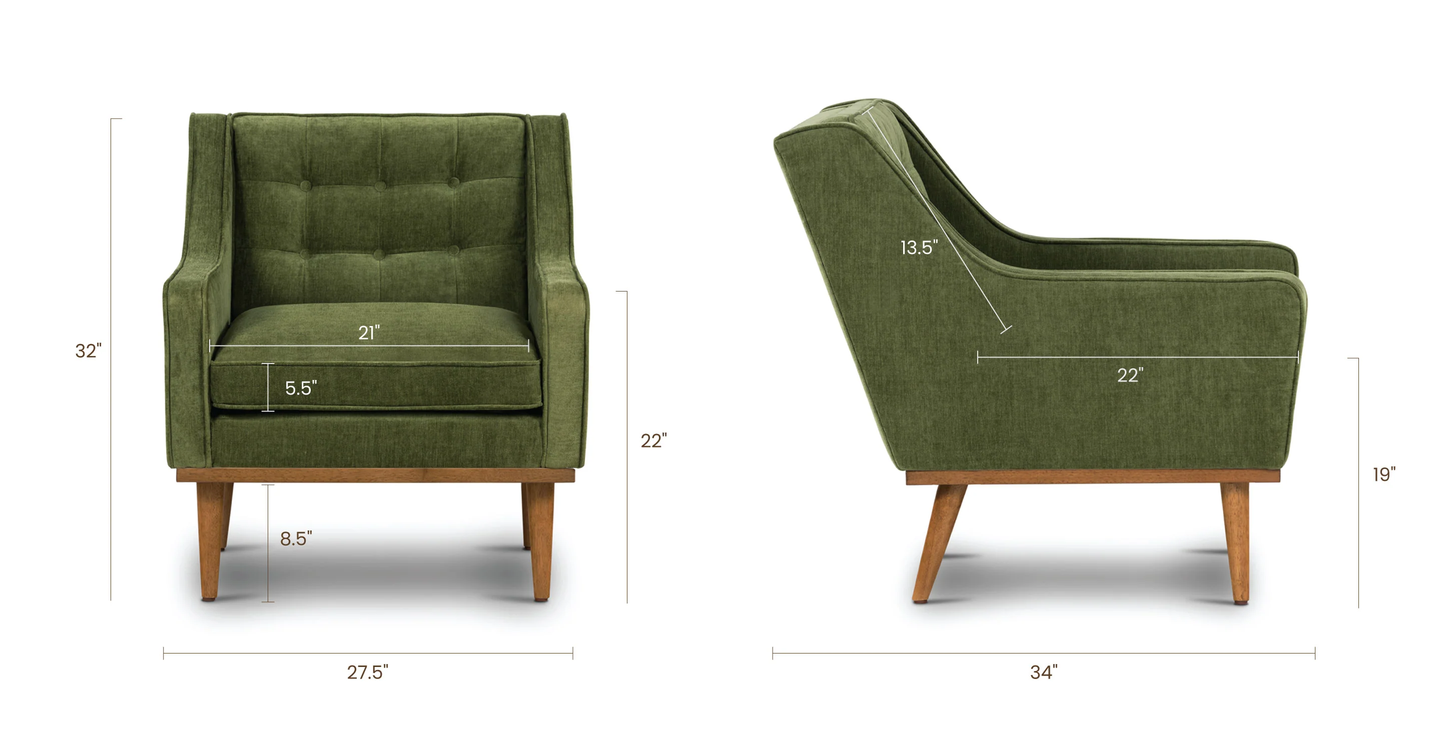 Gus Fabric Lounge Chair