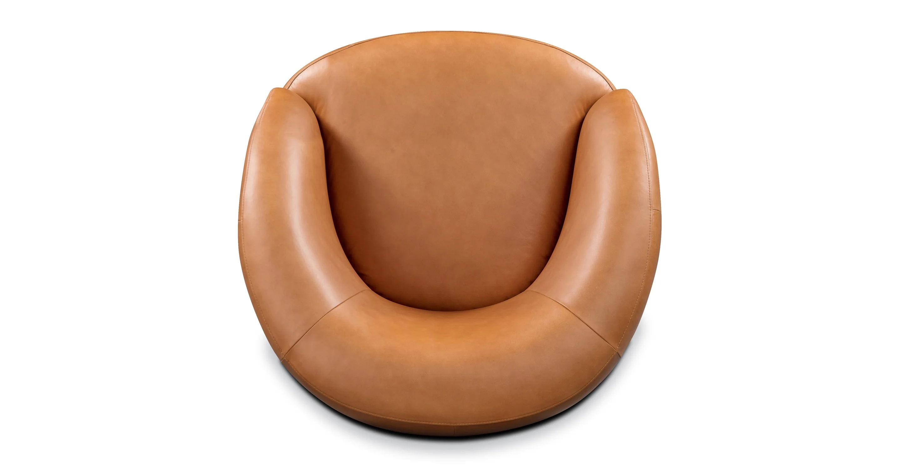 Alma Leather Swivel Chair