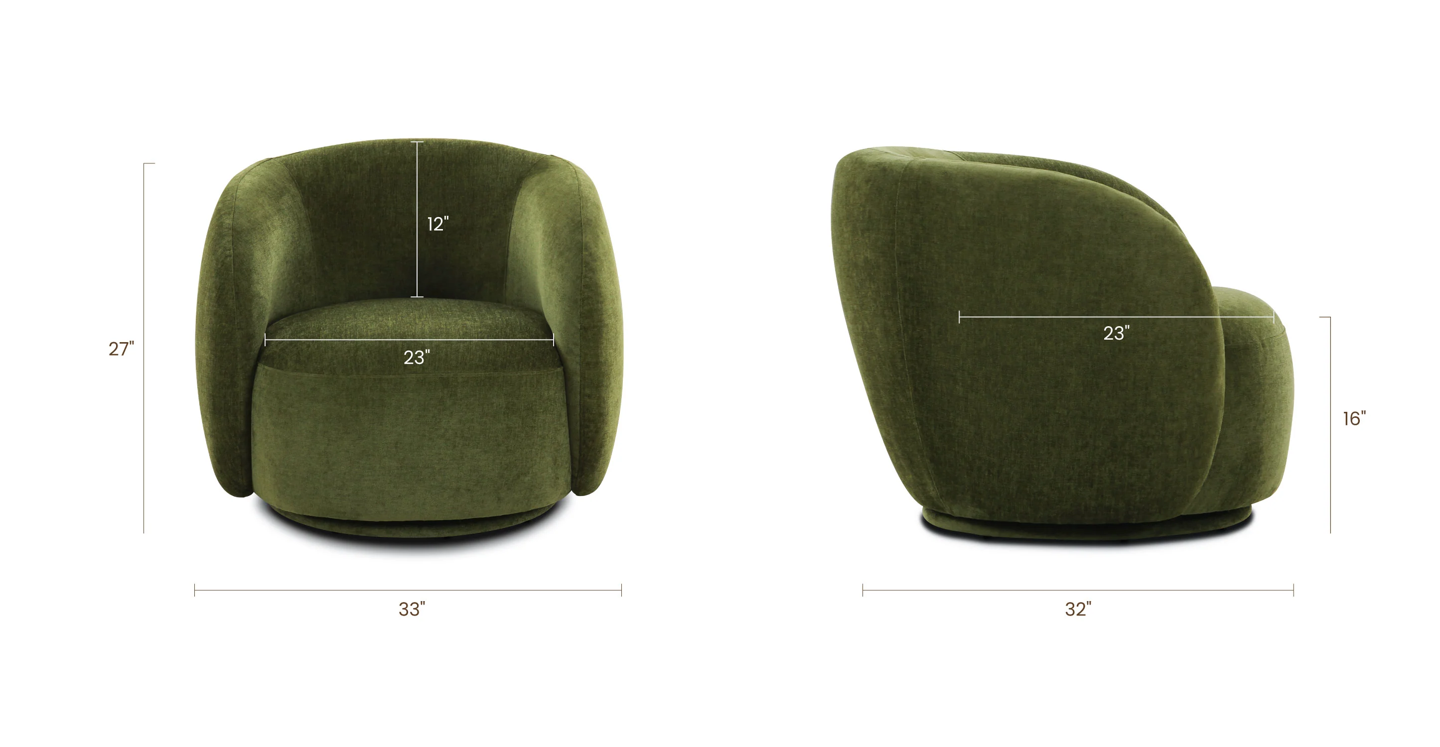 Poole Swivel Lounge Chair