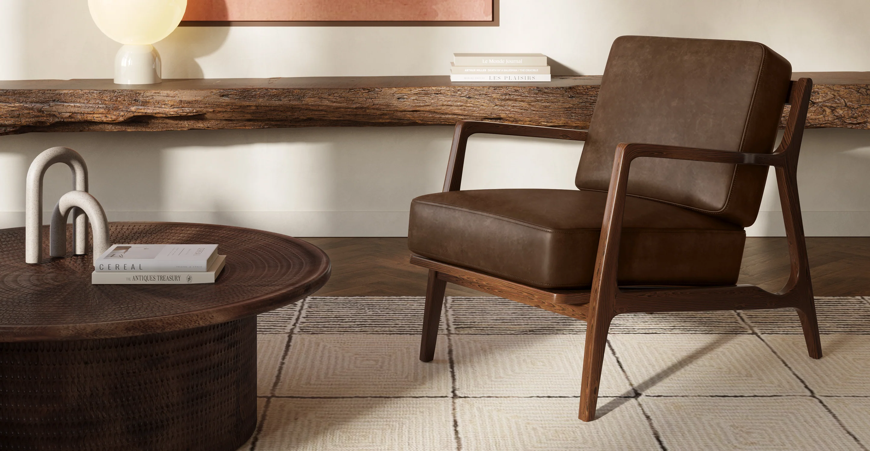 Verity Leather Lounge Chair