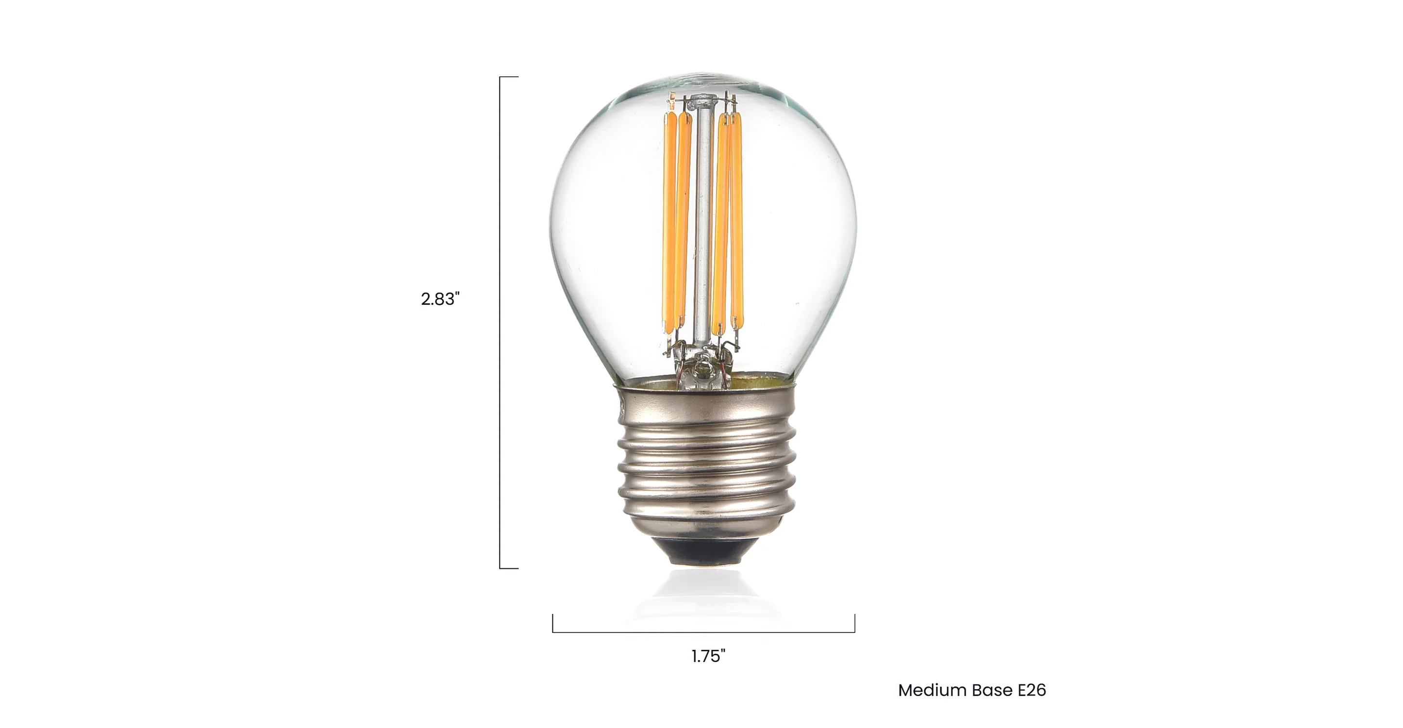 Klur G45 Shape LED Filament Light Bulb