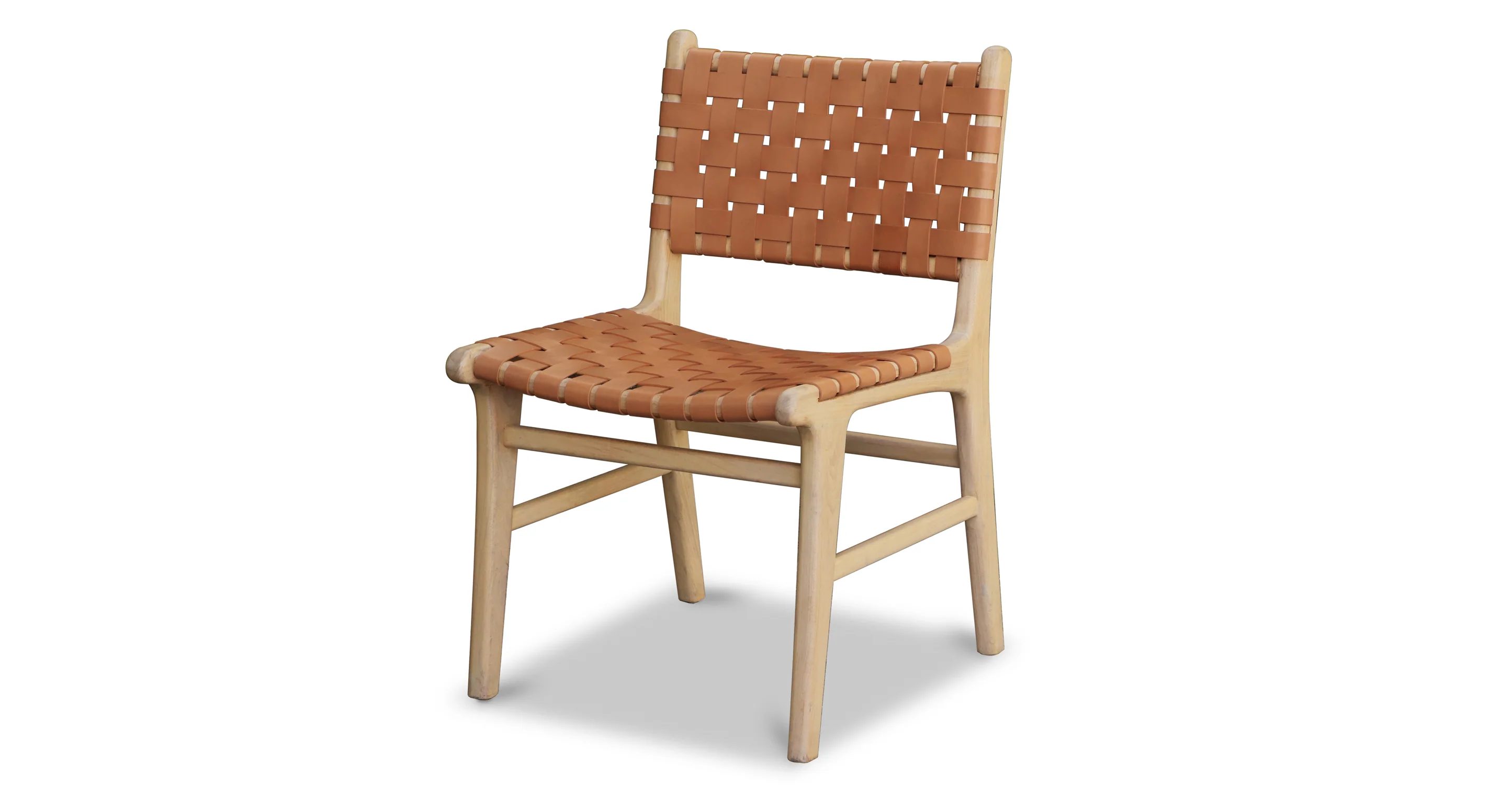 Banda Teak & Leather Dining Chair