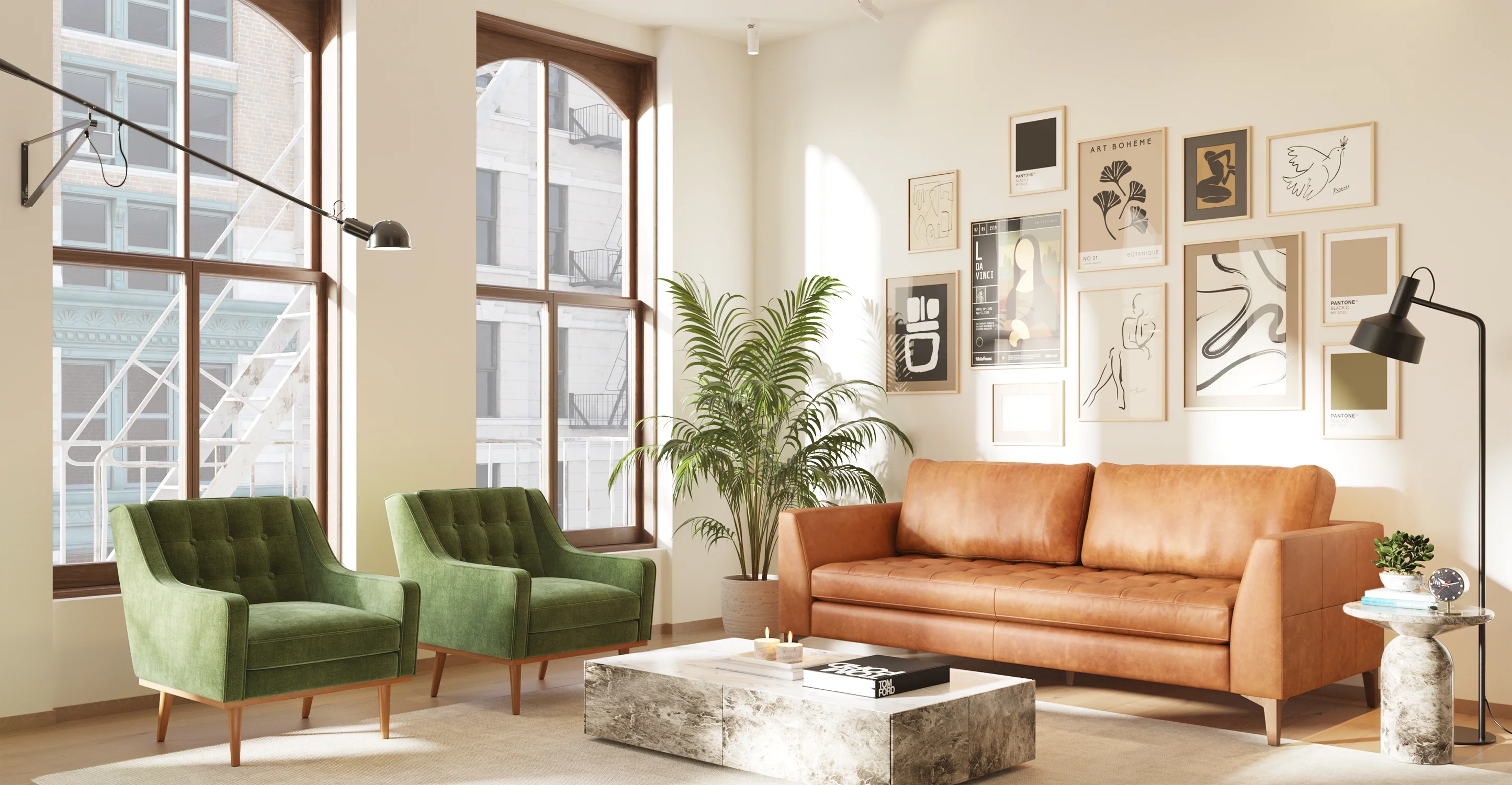 Gus Fabric Lounge Chair