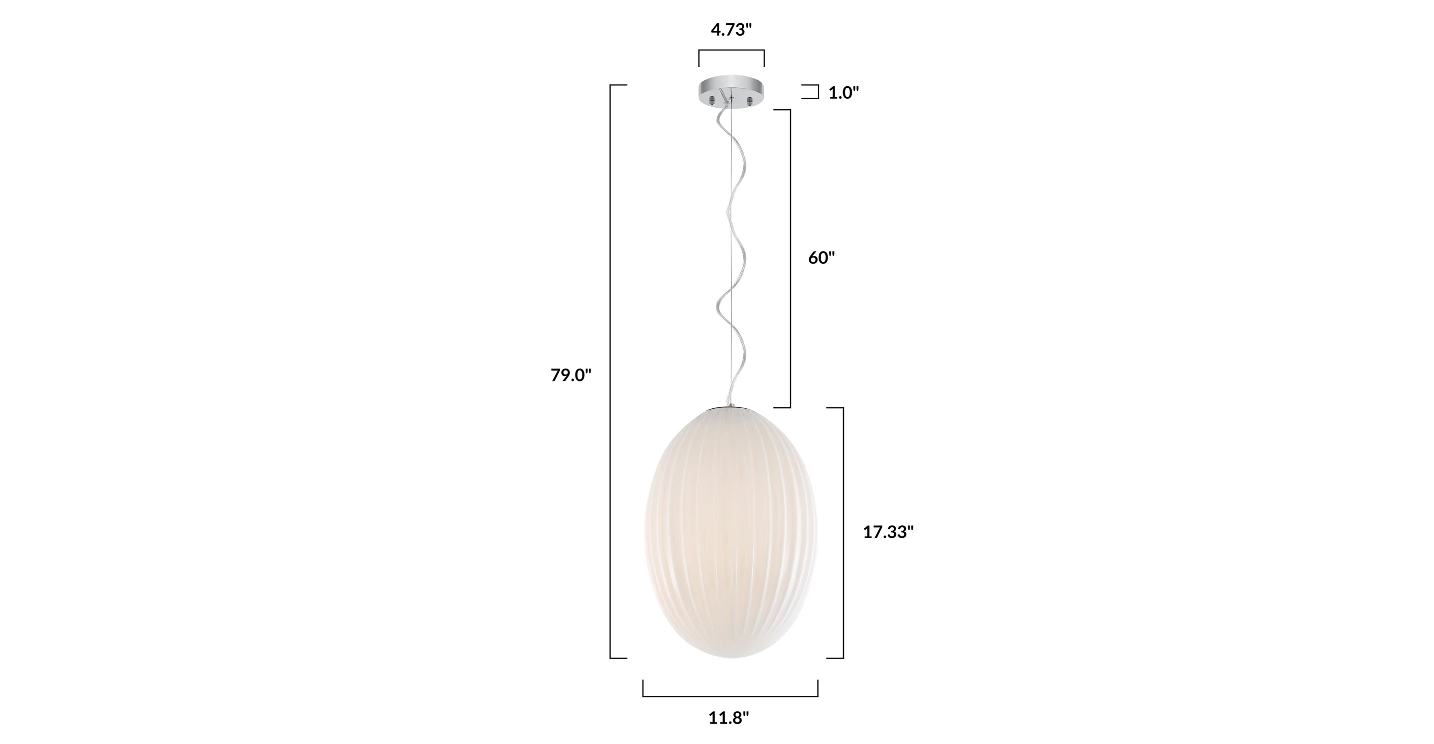 Opal 12 Glass Pendant Light