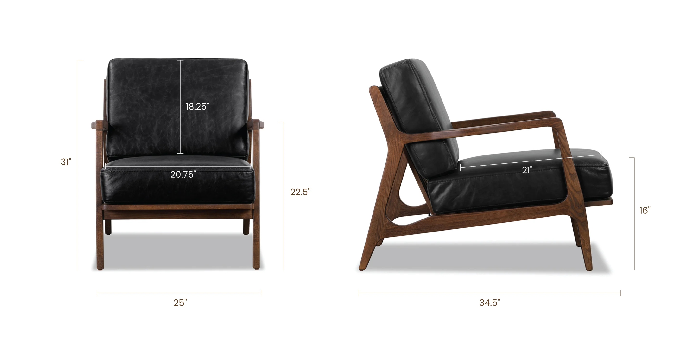 Verity Leather Lounge Chair