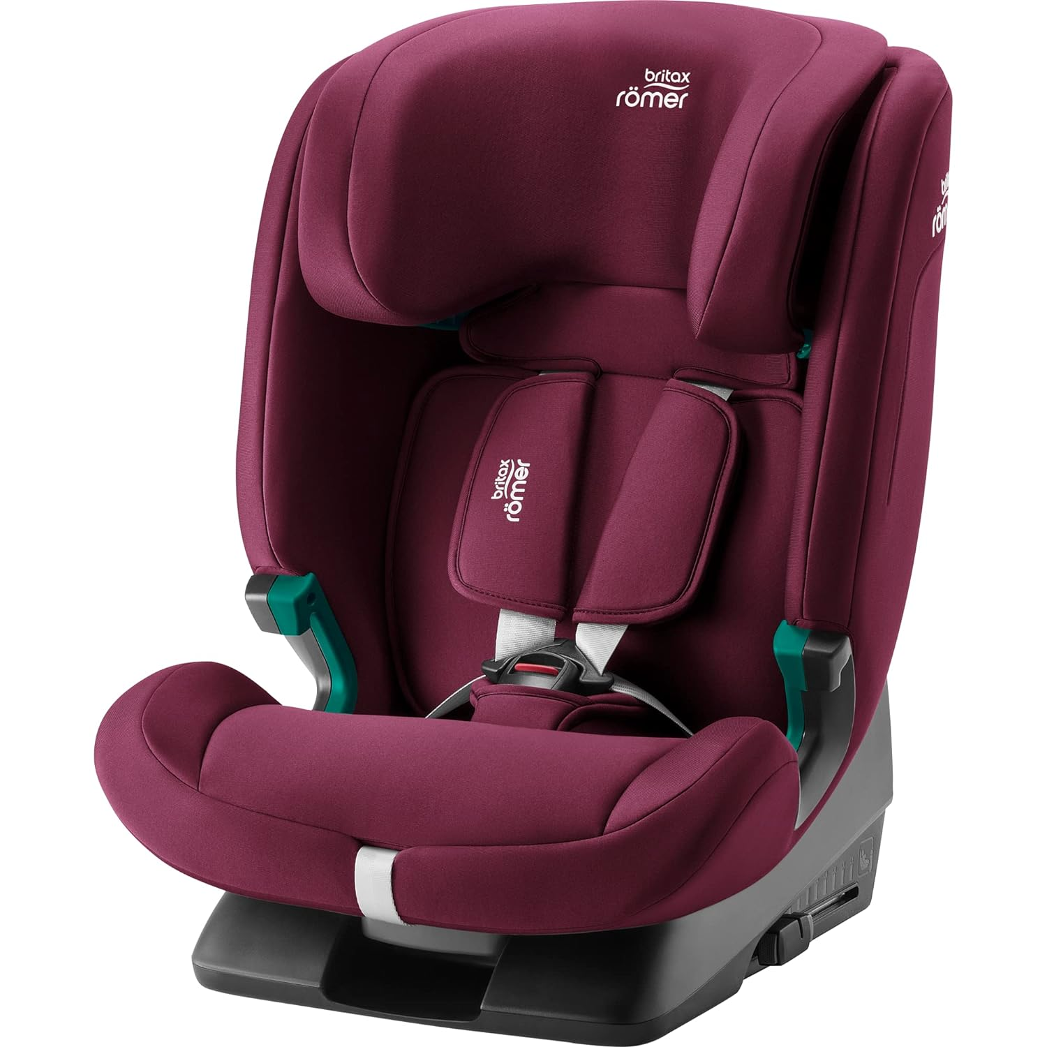 BRITAX RÖMER EVOLVAFIX Child Seat with Isofix for Children from 76-150 cm (i-Size), 15 Months - 12 Years, Midnight Grey