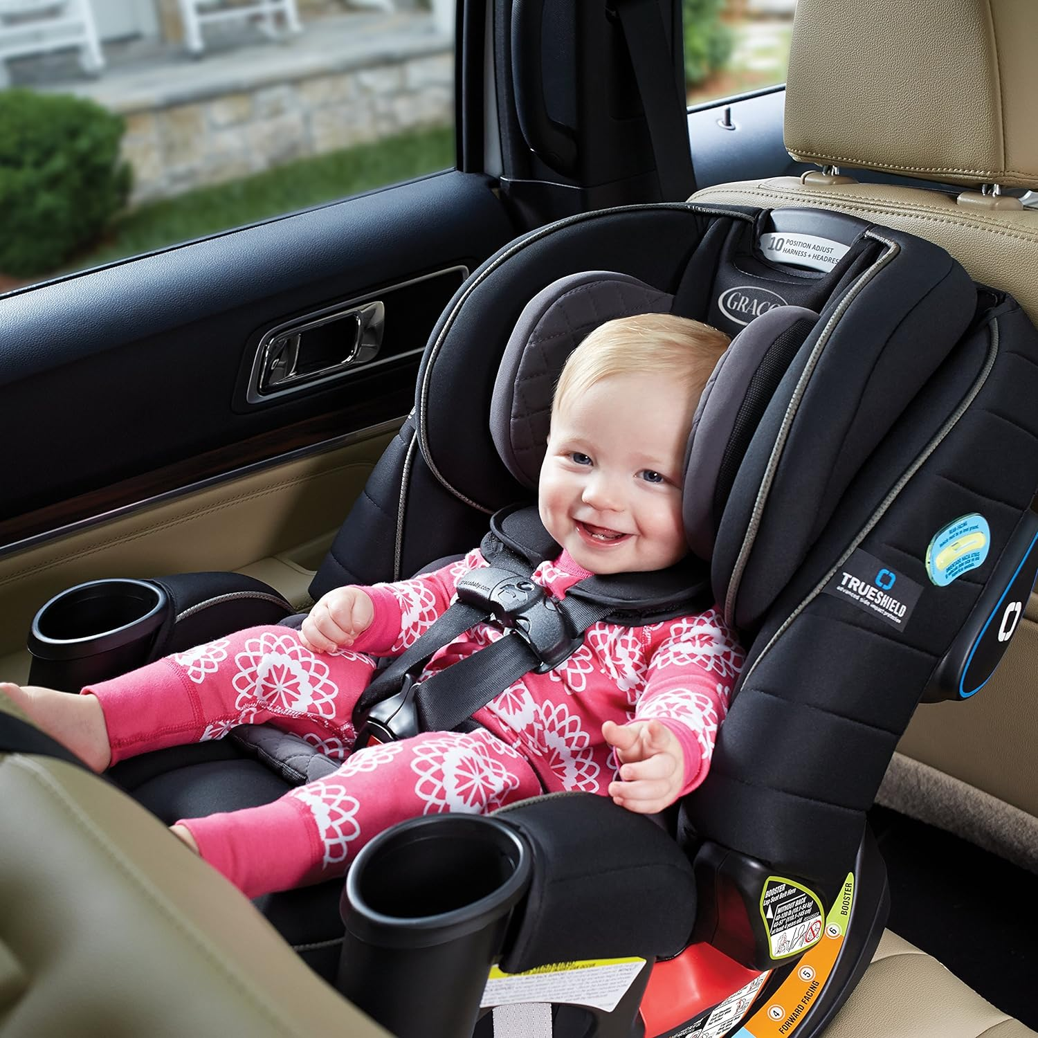 Graco 4Ever 4 in 1 Car Seat featuring TrueShield Side Impact Technology