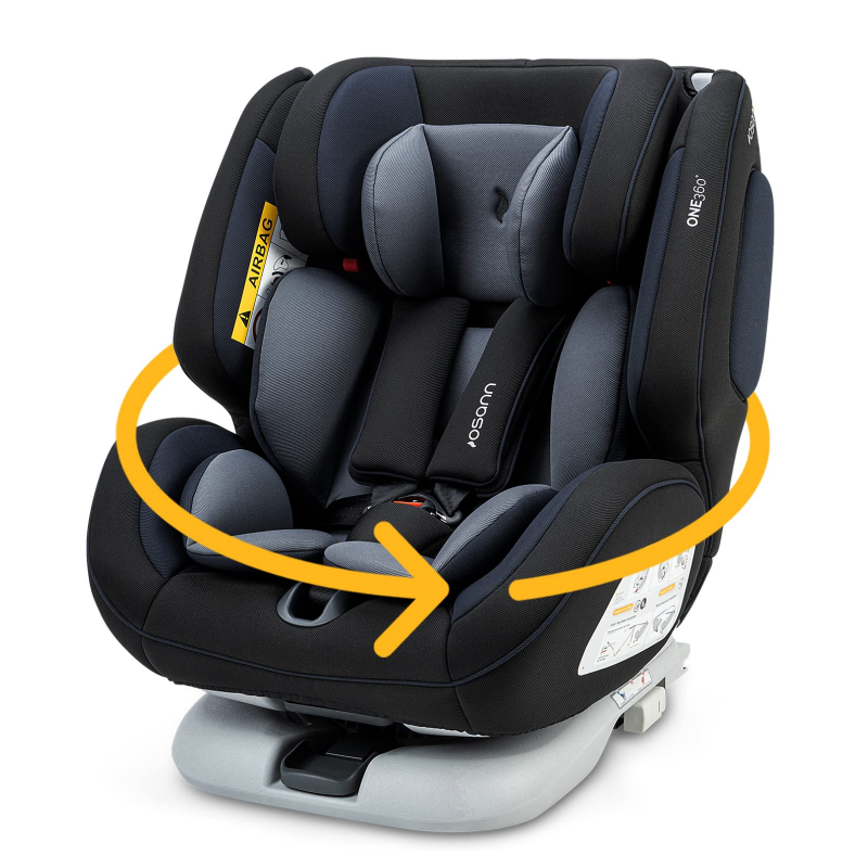Osann One360 Child Car Seat Group 0+/1/2/3 (0-36 kg), Child Car Seat with Isofix (Twill Navy)