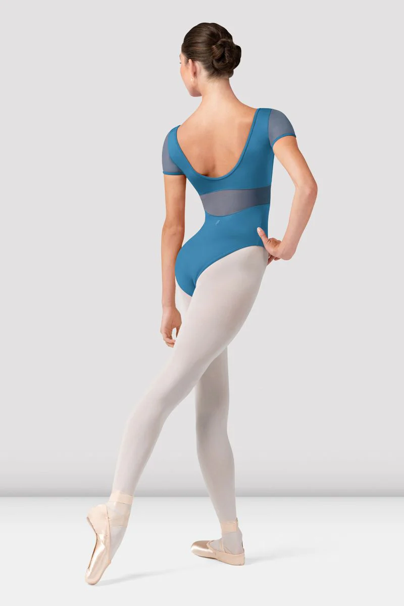 Ladies Olivia Floral Cap Sleeve Leotard
