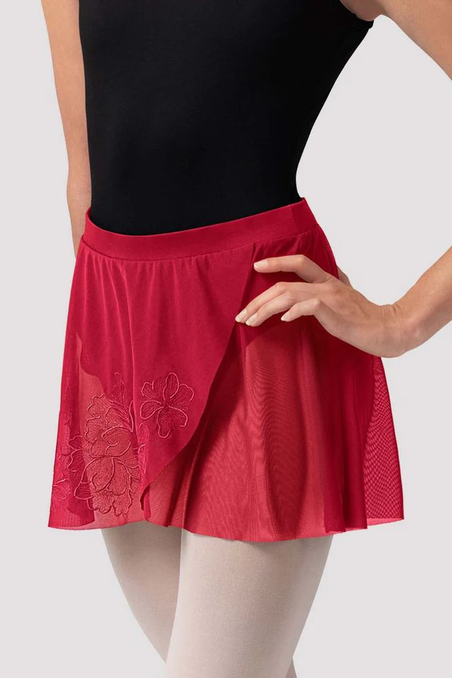 Ladies Zoe Floral Mesh Skirt