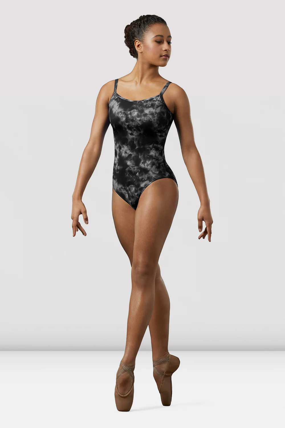 Ladies Mirella Watercolor Scoop Neck Leotard