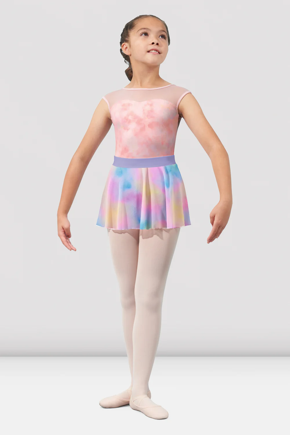 Girls Mirella Watercolor Pull On Skirt