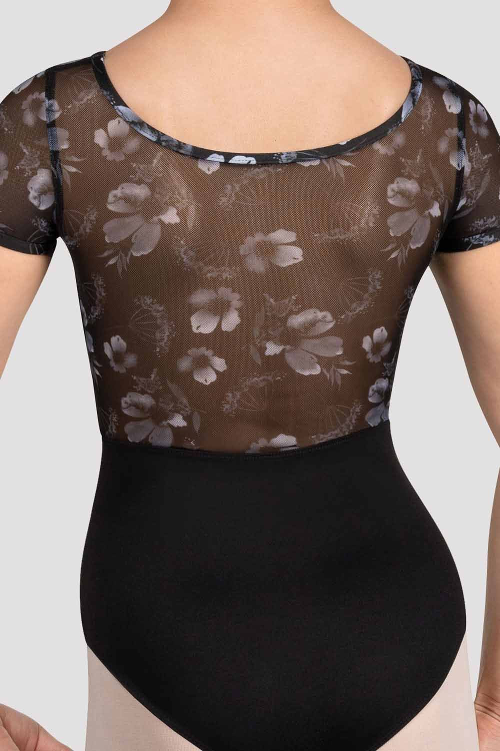 Girls Remi Floral Cap Sleeve Leotard