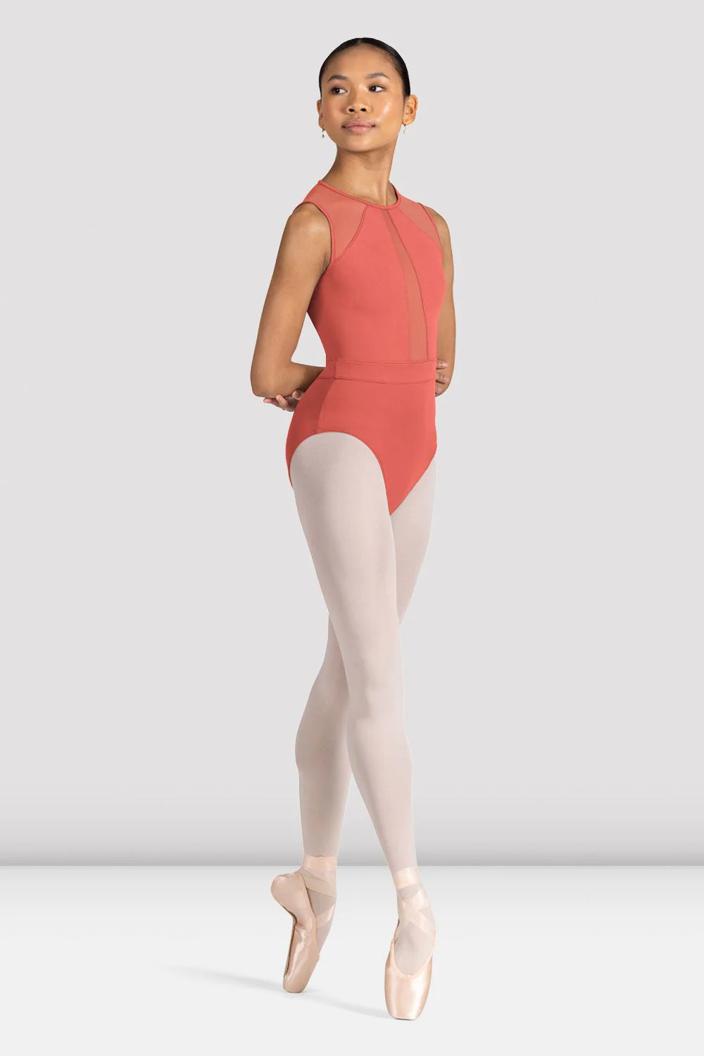 Ladies Alyssa Floral Zip Back Leotard