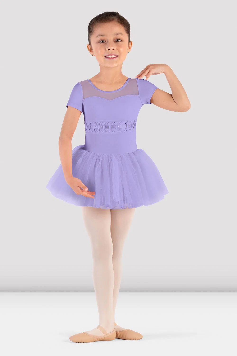 Girls Daliah Cap Sleeve Tutu Dress