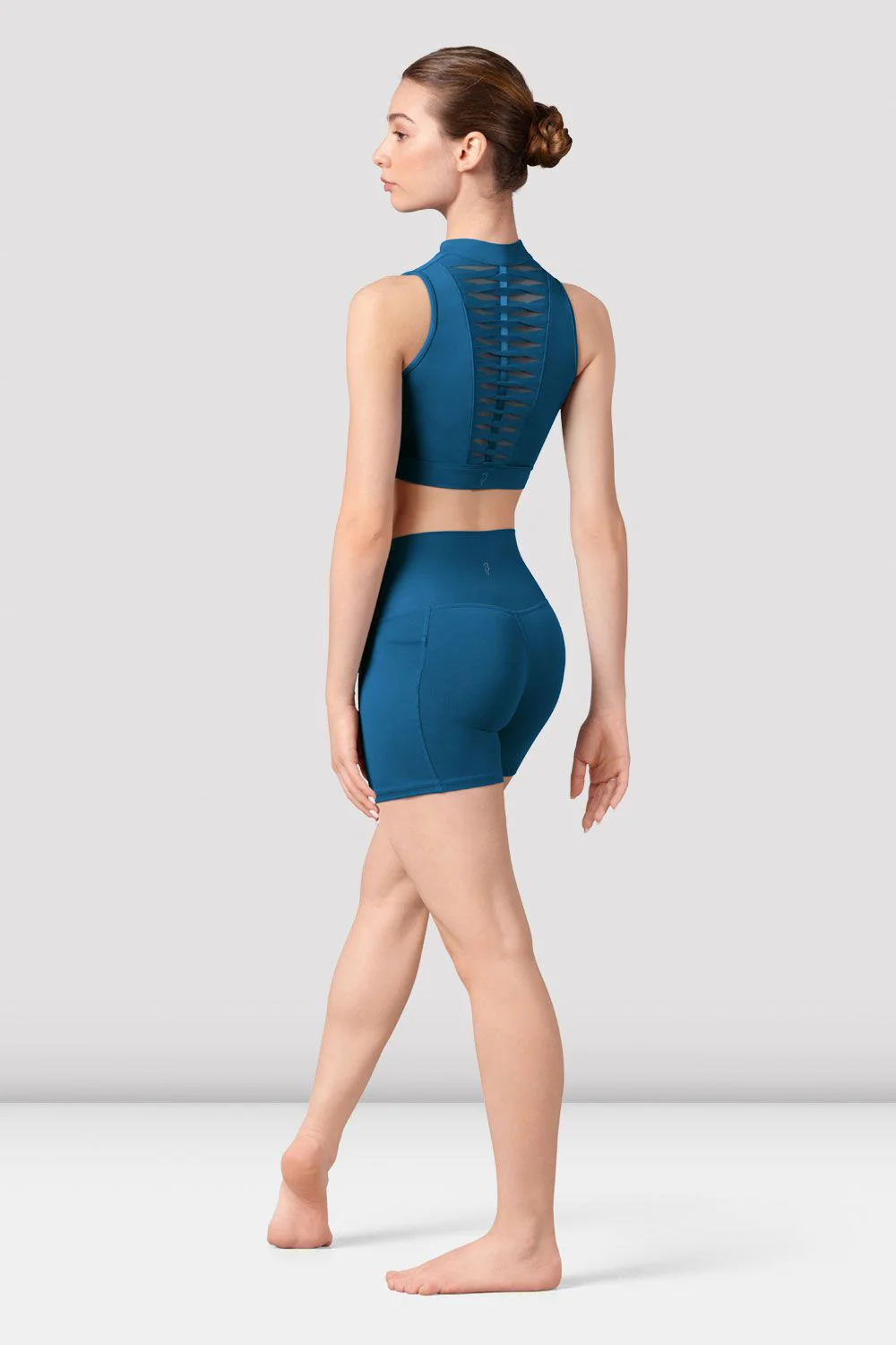 Ladies Alix Zip Front Crop Top