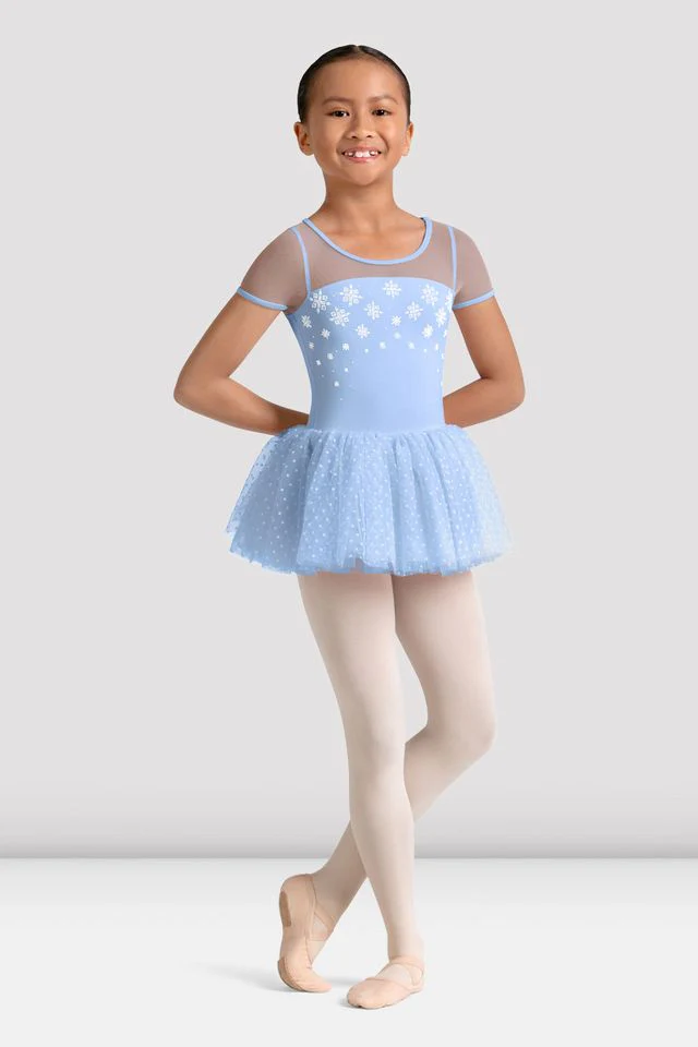 Girls Mirella Kaleidoscope Cap Sleeve Tutu Dress