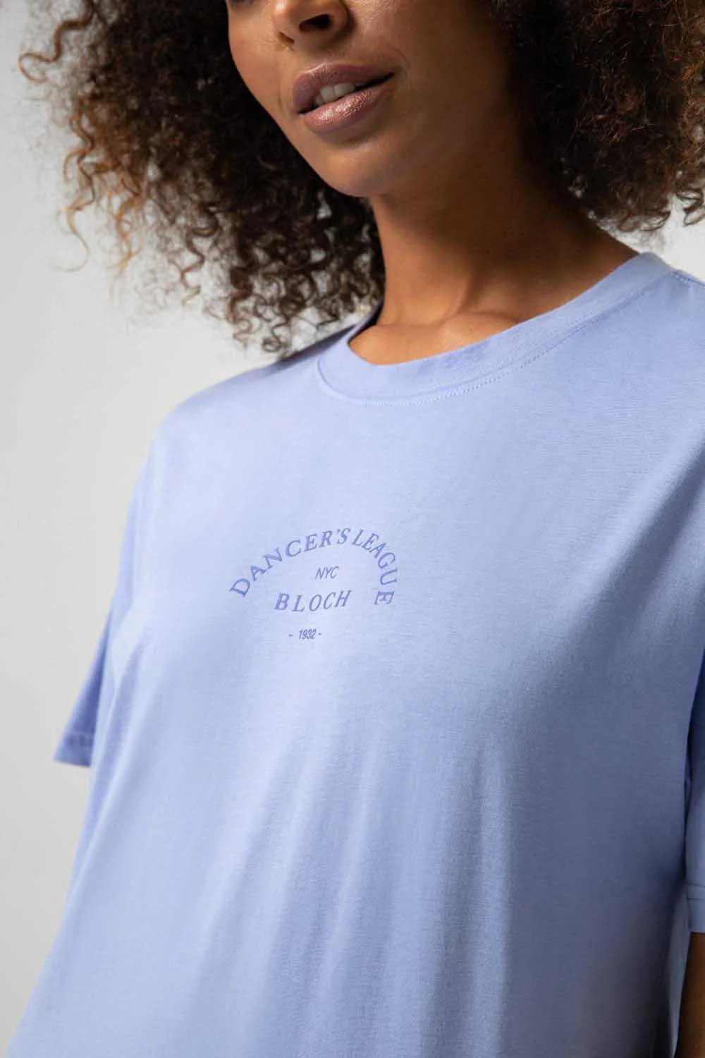 Ladies Tonal Bloch Print Oversized Tee