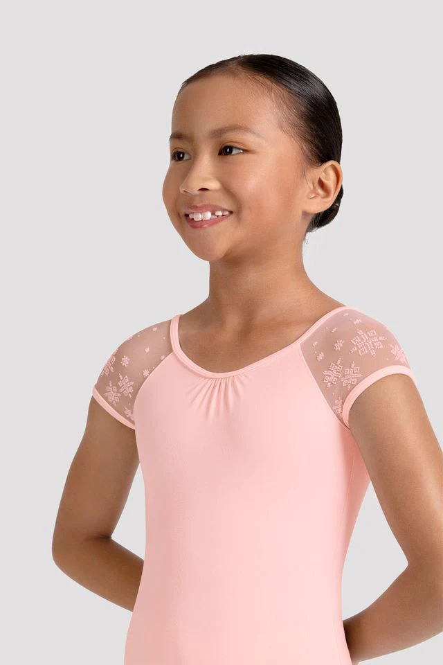 Girls Mirella Kaleidoscope Cap Sleeve Leotard