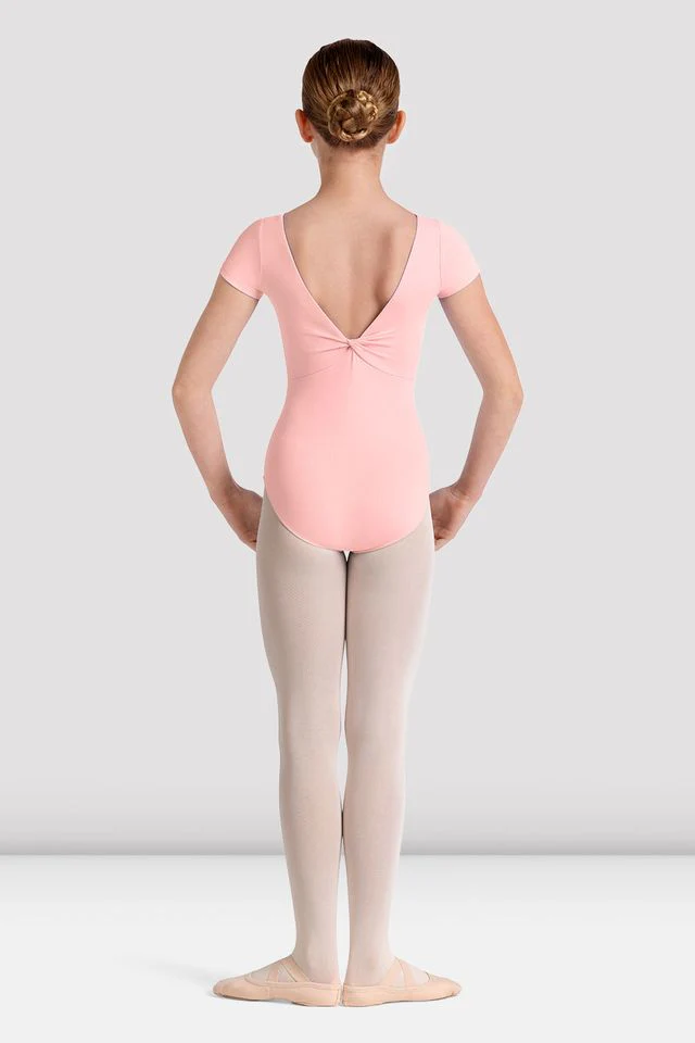 Girls Mirella Kaleidoscope Plain Boat Neck Leotard