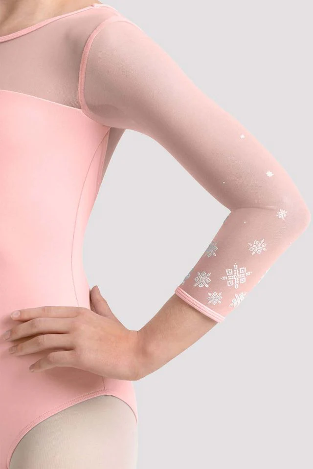 Girls Mirella Kaleidoscope 3/4 Sleeve Leotard