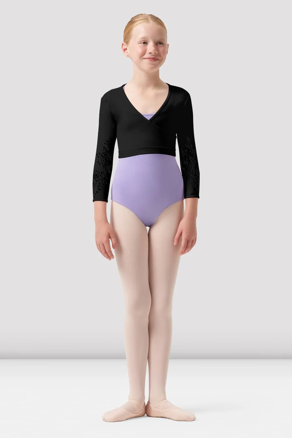 Girls Bea Mesh Back Wrap Top