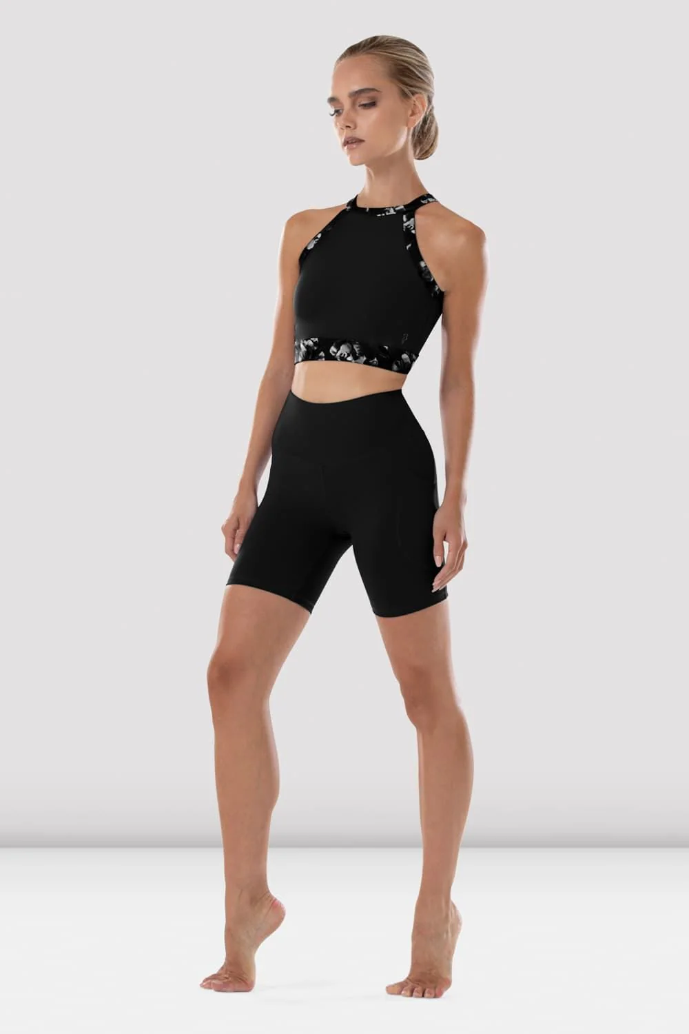 Ladies Reece High Neck Crop Top