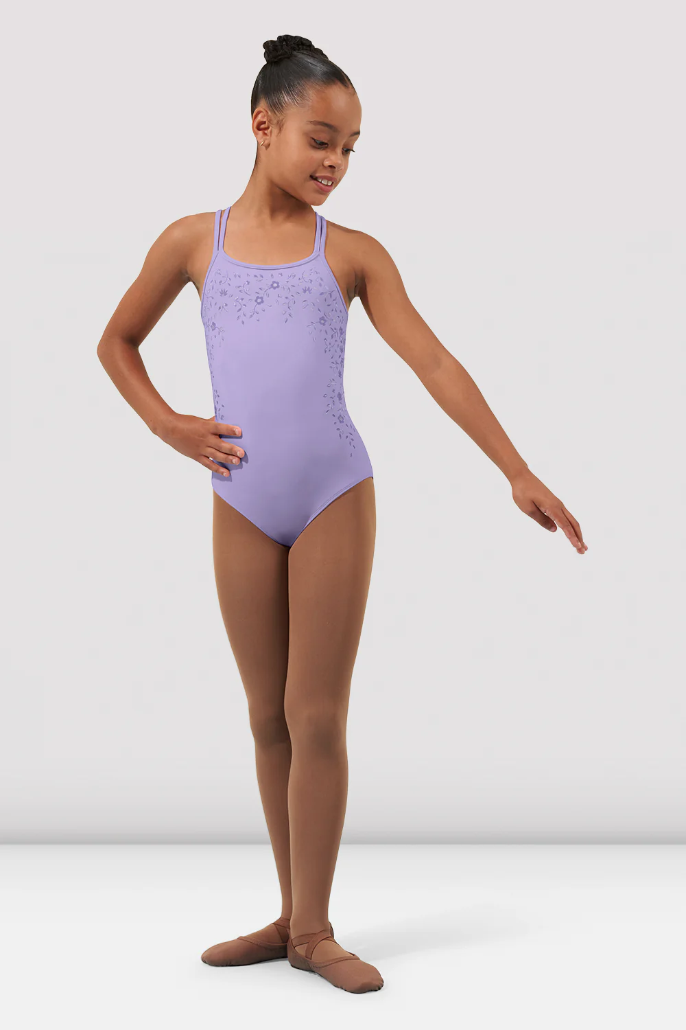 Girls Felicia Scoop Neck Leotard