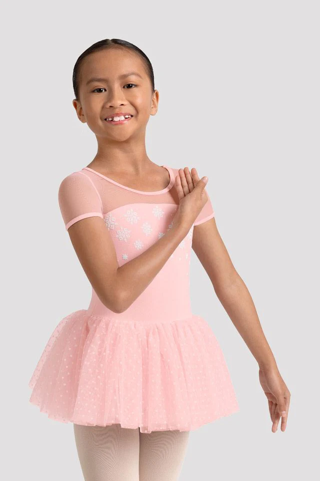 Girls Mirella Kaleidoscope Cap Sleeve Tutu Dress