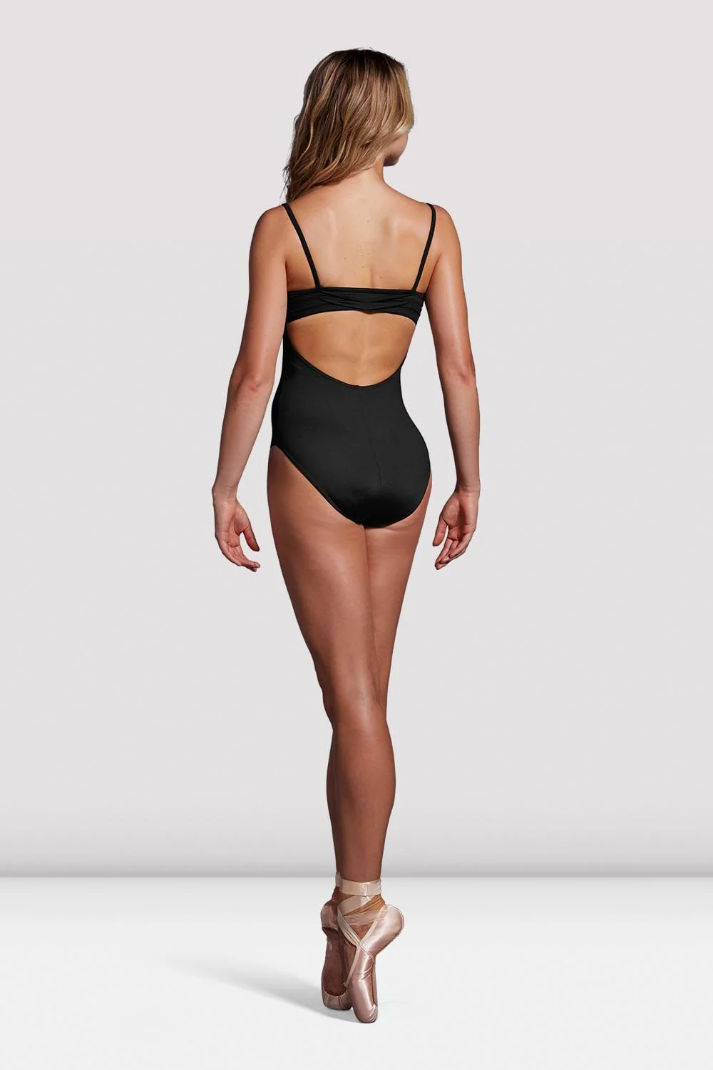 Ladies Mirella Black Label Ruched Camisole Leotard