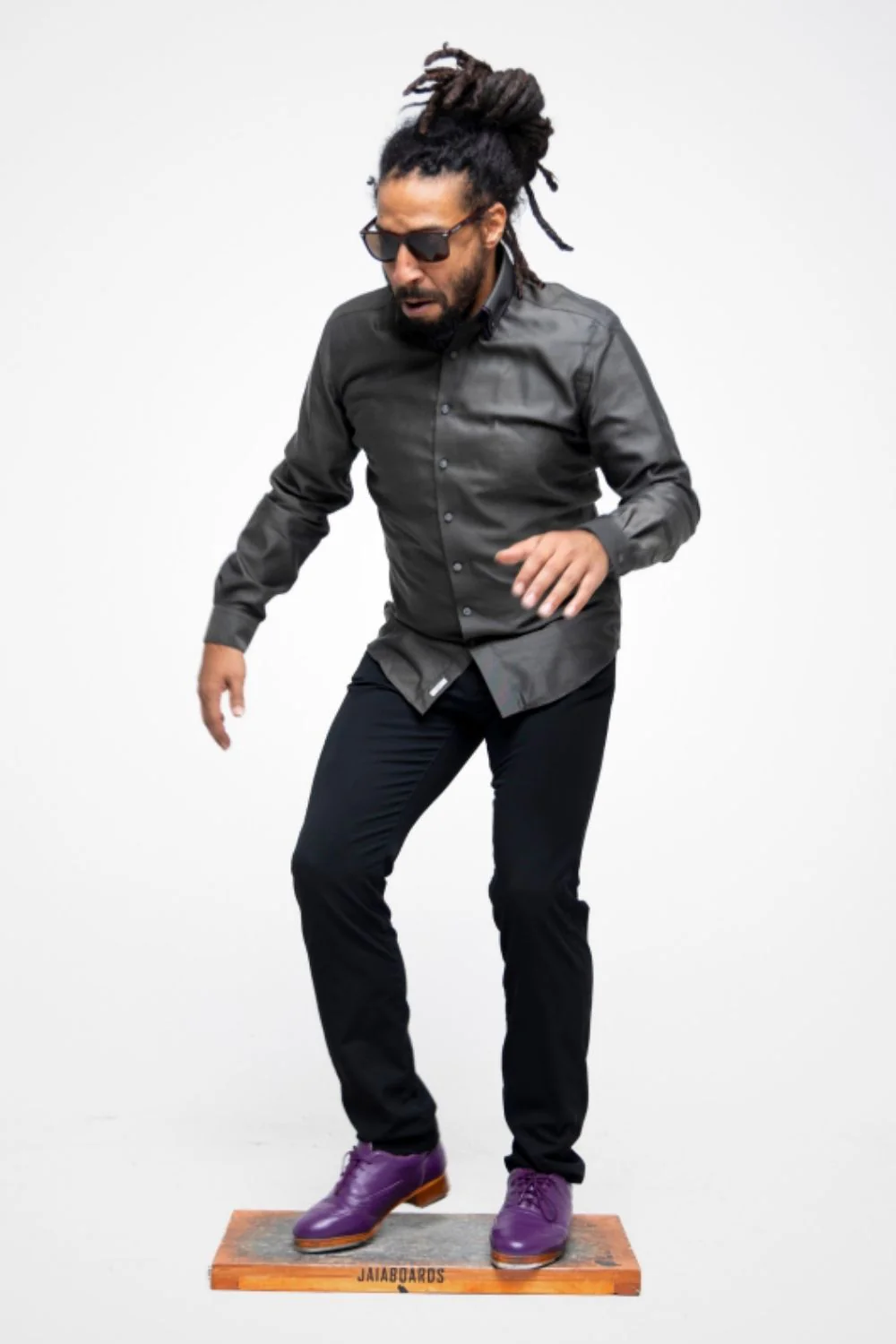 Mens Jason Samuels Smith Pebble Leather Tap Shoes