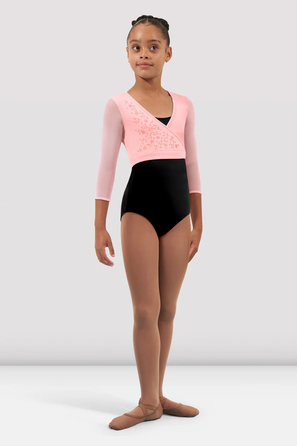 Girls Hayley 3/4 Sleeve Wrap Top