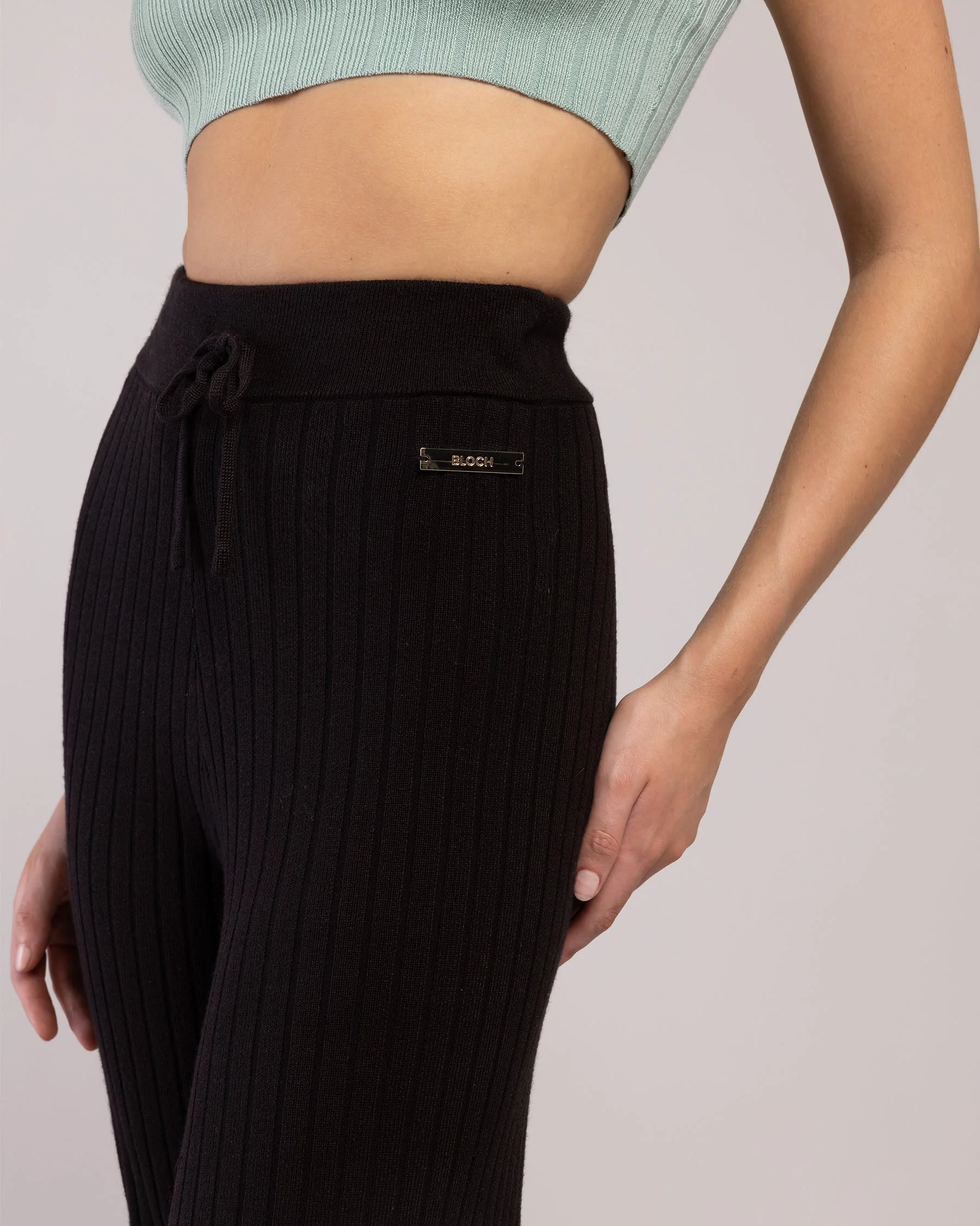 Rib Lounge Wide Leg Pant