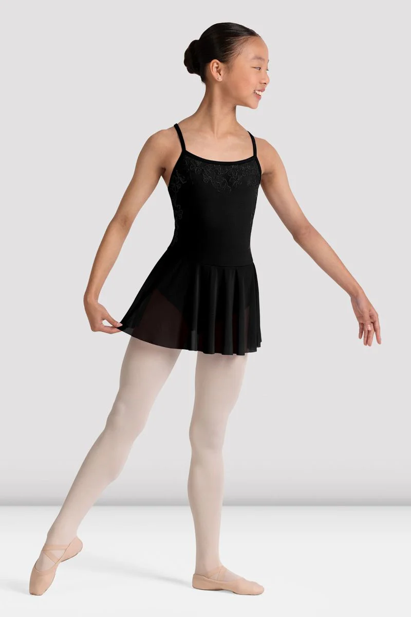 Girls Jesse Floral Skirted Camisole Leotard