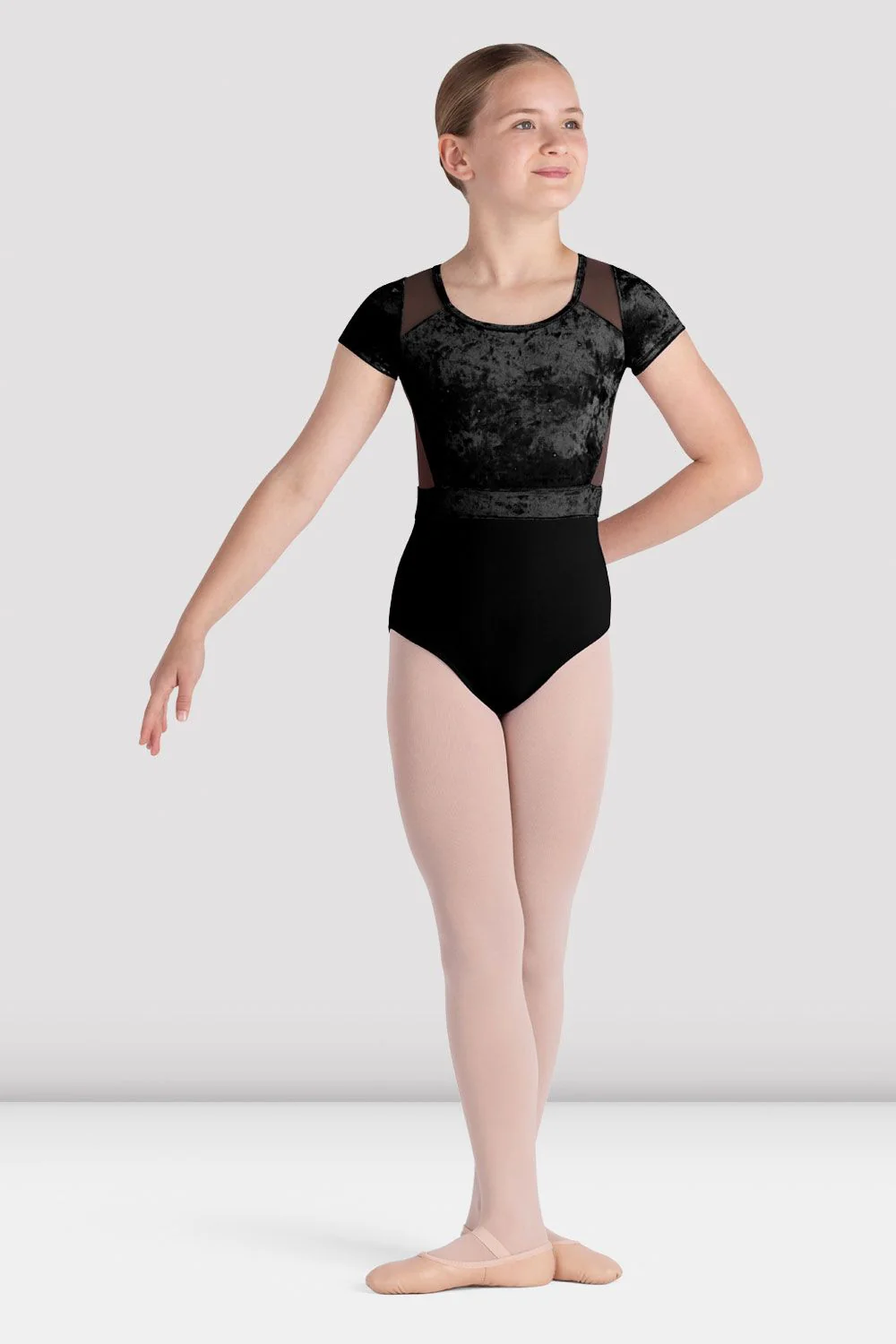 Girls Amelia Cap Sleeve Leotard