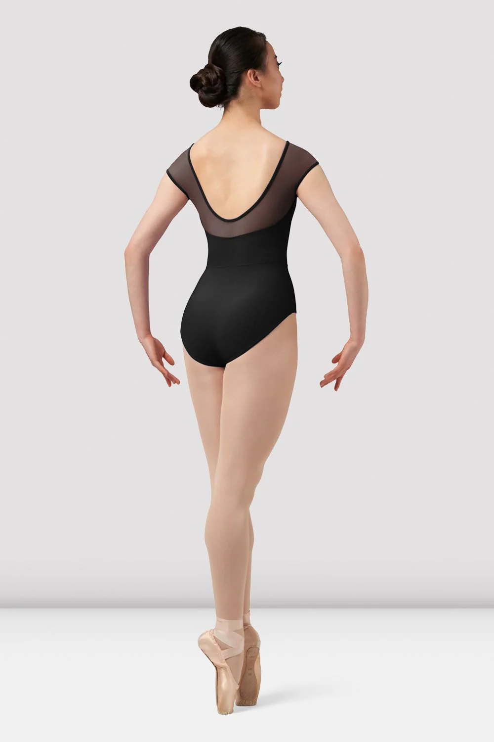 Ladies Mirella Chevron Boat Neck Leotard