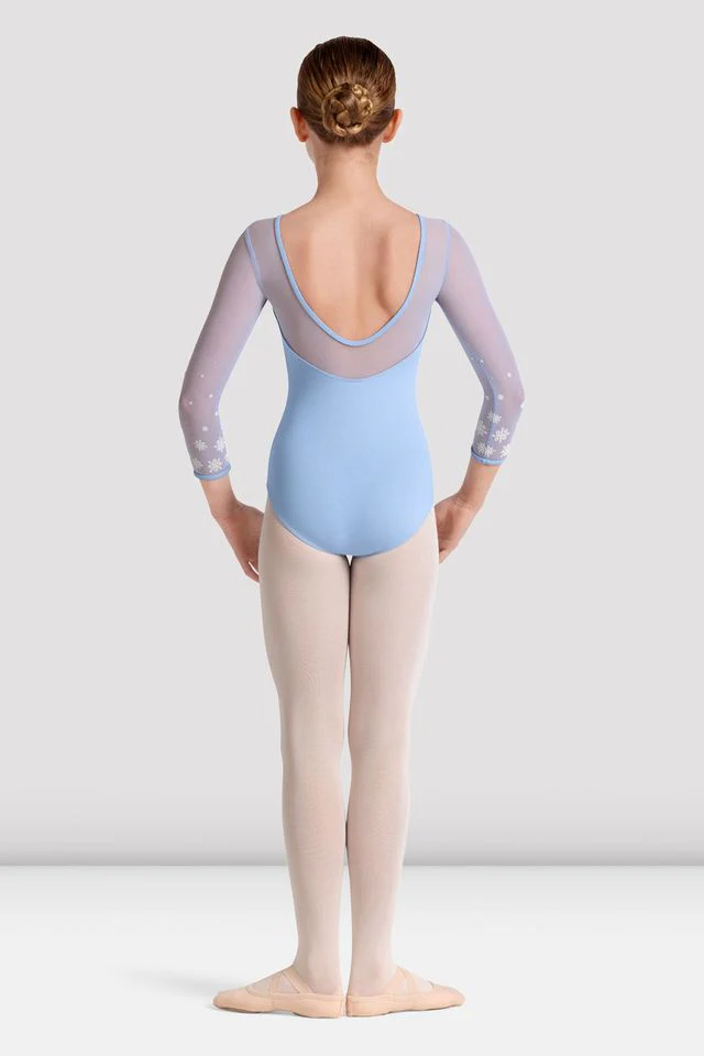 Girls Mirella Kaleidoscope 3/4 Sleeve Leotard