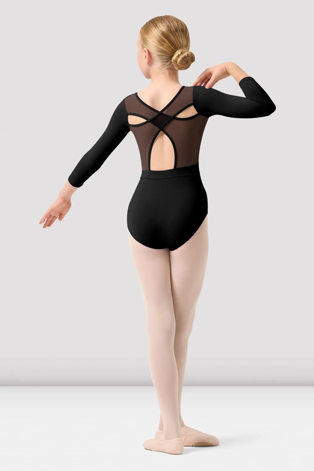 Girls Dara 3/4 Sleeve Leotard