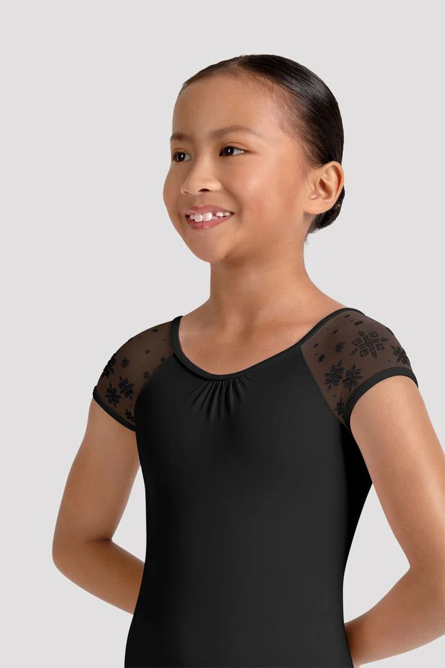 Girls Mirella Kaleidoscope Cap Sleeve Leotard